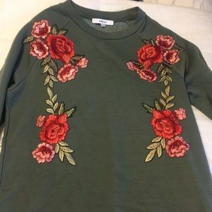 sweater dress patched